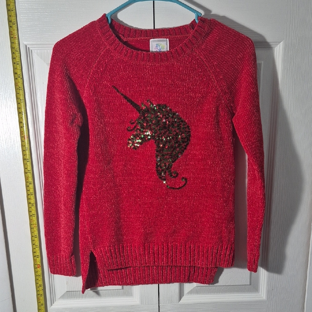 😺 2 for$12 Or 3 for$15 😺 Red Unicorn Sweater